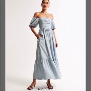 NWT Abercrombie & Fitch Emerson Off The Shoulder Maxi Dress XXL